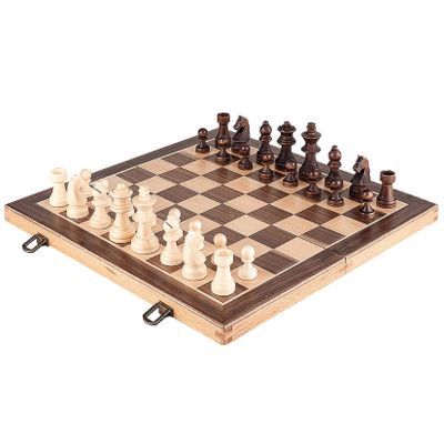 3FLQOOPP Chess Board Set 38CM X 38CM Wooden and Kidse Wood Box Storage