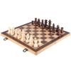 3FLQOOPP Chess Board Set 38CM X 38CM Wooden and Kidse Wood Box Storage view 1