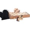 3FLQOOPP Chess Board Set 38CM X 38CM Wooden and Kidse Wood Box Storage view 2