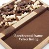 3FLQOOPP Chess Board Set 38CM X 38CM Wooden and Kidse Wood Box Storage view 3