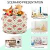 Large Storage Basket Diamond Roses Storage Box Organizer Bins with Handles Laundry Hamper Basket for Home Decor view 4