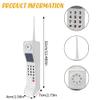 TOTITOM 2 Pieces Inflatable Radio Boombox Iron Mobile Phone Props, for 80s 90s Party Decorations Hip Hop Theme Birthdays Party Supplies(White+Inflatable Radio) view 3