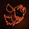 SHANJIA Halloween Mask, Light Up Mask Scary Skull Mask for Halloween Festival Cosplay Masquerade Carnival Party (Orange) view 1