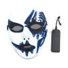 SHANJIA Halloween Mask, Light Up Mask Scary Skull Mask for Halloween Festival Cosplay Masquerade Carnival Party (Orange) view 2