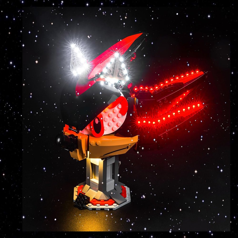 Brick Shine Light Kit for Shadow The Hedgehog 77000 (Model Set is not Included) (Classic)