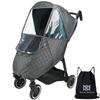 Bebamour Stroller Rain Cover,Universal Stroller Accessory,Waterproof,Windproof Protection,Protect from Dust Snow,Baby Travel Weather Shield (Dark Grey) view 1