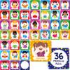 72 PCS Emotions Matching Game, 36 Pairs Feelings Memory Matching Cards Emotional Learning Activities Calm Down Corner Supplies for Baby Toddler Pre-K Preschool Kindergarten Autism ADHD view 1