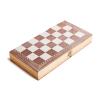 3FLQOOPP ble 3 in 1 Checkerboard Wooden Puzzle Chess Sets Solid Wood Chessboard Chess Pieces Checkers Backgammon view 4