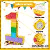 PCFING 20 Inch Number 1 Piata Rainbow with 30 Inch Piata Stick Blindfold Confetti for Boys Girls Adults Birthday Party Decorations, Anniversary Celebration, Fiesta view 3