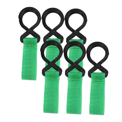 HAPINARY 6pcs Multifunctional Stroller Hooks Nylon Hooks for Stroller Organizer Shopping Bags