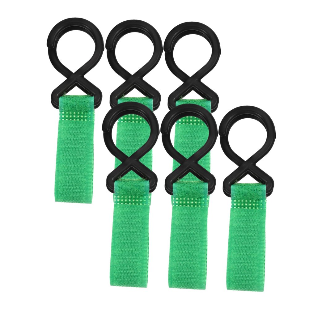 HAPINARY 6pcs Multifunctional Stroller Hooks Nylon Hooks for Stroller Organizer Shopping Bags