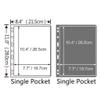 10PCS Stamps Lines Grid Transparent PVC Page of Stamp Album Loose-Leaf Inners of Stamps Holders Not Including Cover (Color : A, Size : One Size) (A One Size) view 2