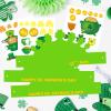 AUGTHEEP 27 Pack St. Patrick's Day Crown Crafts for Kids Shamrock Paper Hats with Stickers for Kids St. Patrick Party Favors view 3