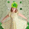 AUGTHEEP 27 Pack St. Patrick's Day Crown Crafts for Kids Shamrock Paper Hats with Stickers for Kids St. Patrick Party Favors view 4
