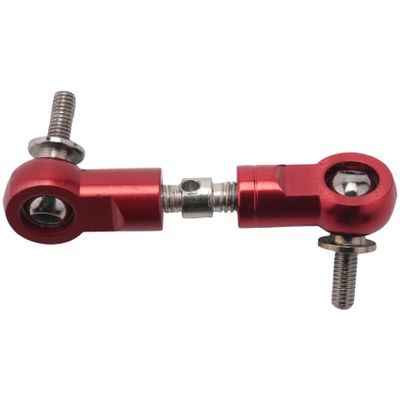 CNC Pull Rod Steering Servo Arm Fit for 1/5 HPI ROFUN ROVAN KM Baja 5B 5T 5SC Losi 5Ive T Rc Car Parts-Orange Red