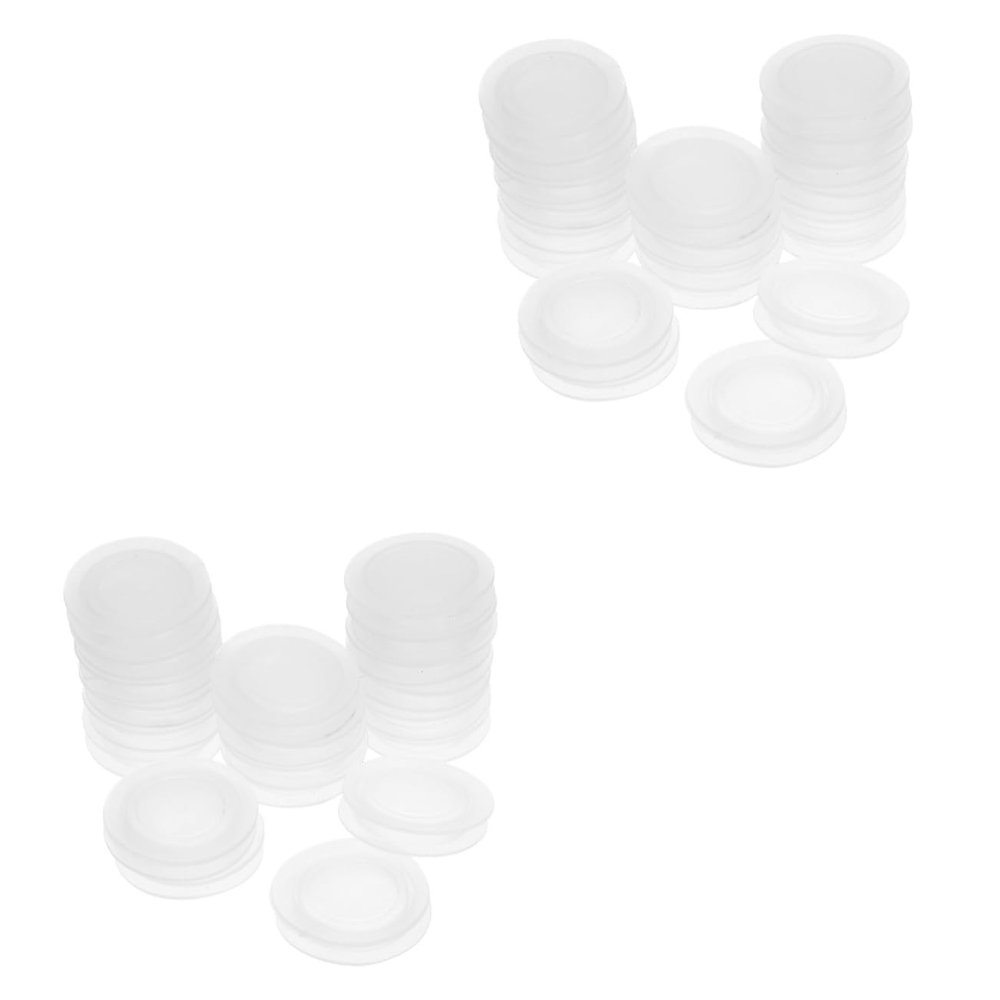 CHILDWEET 2sets Multi Purpose Piggy Bank Plugs Saving Box Bottom Covers Stopper Plugs 20pcs*2