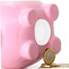 CHILDWEET 2sets Multi Purpose Piggy Bank Plugs Saving Box Bottom Covers Stopper Plugs 20pcs*2 view 3