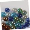 TOBBOMEY 40Pcs Transparent Glass Marbles for Boy Girl Smooth Round Shooter Balls for Indoor Outdoor Play Lightweight Beads to Enhance Hand-Eye Coordination and Fine Motor Skills view 3