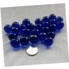 TOBBOMEY 40Pcs Transparent Glass Marbles for Boy Girl Smooth Round Shooter Balls for Indoor Outdoor Play Lightweight Beads to Enhance Hand-Eye Coordination and Fine Motor Skills view 4