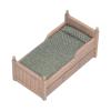 1:12 Dolls House Bed,Miniature Birch Furniture Dollhouse Decor with Drawer,Mattress,and Pillow. for 6.9 x 3.6 x 3.3in Doll House and Dolls (A) view 1