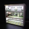 1/64 Car Model Display Case with Parking Lot Scene Toy Model Car Display with LED Lights (1:64 Scale, 16 Parking Spaces) view 2