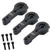 25T Aluminum Servo Horns for RC Cars/Trucks/BuggiesDual Clamping Design M3 Threaded Metal Steering Arms Upgrade Kit 3pcs/Set (Black) view 1
