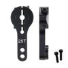 25T Aluminum Servo Horns for RC Cars/Trucks/BuggiesDual Clamping Design M3 Threaded Metal Steering Arms Upgrade Kit 3pcs/Set (Black) view 2