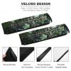 2PCS Car Seat Belt Pads Universal Auto Seatbelt Shoulder Pad Black Cross Among Green Flowers Seat Belt Cover Comfortable Driving Shoulder Strap Covers Harness Pad for Car Interior Accessories view 3
