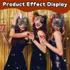 Cat Mask with Eye Mesh Fur Beard and Felt Fabric Sheet,98 PCS DIY Animal Mask Kit Cat Masks to Paint Blank Animal Dress Up Masks,DIY Face Mask Costume for Masquerade,Halloween Party,Cosplay view 2