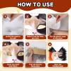 Cat Mask with Eye Mesh Fur Beard and Felt Fabric Sheet,98 PCS DIY Animal Mask Kit Cat Masks to Paint Blank Animal Dress Up Masks,DIY Face Mask Costume for Masquerade,Halloween Party,Cosplay view 3