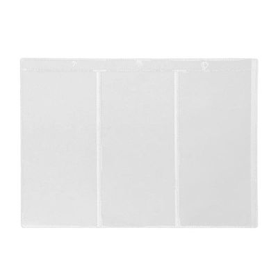 10Pcs Universal 3-Hole Banknote Collection Sheets, Detachable Currency Pages Album Page Loose-Leaf Currency Holder