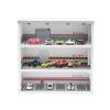 1/64 Car Model Display Case with Parking Lot Scene Toy Model Car Display with LED Lights (1:64 Scale, 15 Parking Spaces) view 1