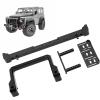 1/10 RC Car Aluminium Alloy Front Bumper, Anti Collision Bar for SCX10 90046 90047 RC Climbing Car, Design with Winch Base, Anodizing Treatment, Easy to Install (Black) view 4