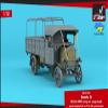 Armory AR-72101 1/72 Dennis 3t Lorry, British WWI Lorry w/Flatbed Cargo Body Plastic Model kit view 3