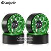 Chanjorlin 1.9 RC Beadlock Wheels Rims Aluminum Heavy Duty 1/10 Crawler Wheel Hubs for 1:10 Rock Crawler Car Axial SCX10 I II III 90046 TRX4 TRX6 VS4-10 CC01 D90 RC4WD Redcat Gen8 1.9" Tires (Green) view 4