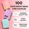100 Date Night Ideas Card Game - Romantic, Adventurous, & Relaxing Dates for Couples, Perfect for Anniversary, Wedding, Engagement Gifts, Birthdays for Him, Her, Boyfriend, Girlfriend (Original) view 2