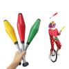 3PCS 16.5 Inch Juggling Clubs, Green, Yellow, and Red Juggling Pins Training Acrobatic Stick Toy Juggling Sticks for Skill-Building & Coordination, Suitable for Circus Performances & Family Activity view 1