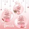 10th Birthday Decorations for Girls 12PCS Rose Gold Honeycomb Table Centerpieces Pink Rose Gold Party Supplies for 10 Year Old Girl Celebration view 3