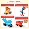 Helsort Wooden Alphabet Train Set for Toddlers  Magnetic ABC Train with Snap-Connection, Animal-Themed Educational Preschool Toy for Kids Ages 3-5, Montessori STEM Learning Gift for Boys and Girls view 4