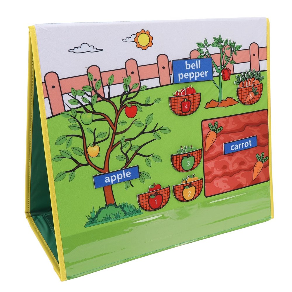 JAOCDOEN Fruit Vegetable Felt Flannel Vegetables Fruit Felt Set Preschool Vegetables Fruit Flannel Early Learning Play Kit for Toddlers Kids