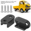 2Pcs RC Rear Axle Leaf Spring Suspension Mount Plate Fit for WPL D12 1/10 Remote Control Trucks (black BL) view 4