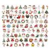 96PCS Christmas Charms Gold Enamel Jewelry Pendants for Xmas Earring Bracelet Necklace Craft Making, Christmas Charms Pendants for Necklace Bracelet Keychain Jewelry Making view 1