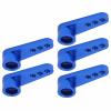 Bognajin 5Pcs 25T Aluminium Alloy Servo Horns, Blue Steering Servo Arms, Compatible with 02073 996R MG946R E9001, Lightweight RC Car Upgrade Accessories, Easy to Install, Wear Resistant view 2