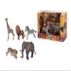 Simba Safari 104343103 Safari Animal Figurine Set, Sapphire, Lion, Tiger, Elephant, Giraffe and Zebra, 13-17 cm, Suitable for Ages 3 and Up view 1