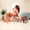 Simba Safari 104343103 Safari Animal Figurine Set, Sapphire, Lion, Tiger, Elephant, Giraffe and Zebra, 13-17 cm, Suitable for Ages 3 and Up view 2
