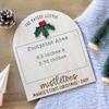 Obsidian Home Creations My First Christmas Handprint Art, DIY Footprint Art, Baby's Mistletoes Sign, Wooden Kids Craft, Custom Children's Keepsake, Personalized Decor (Mistletoe) view 4