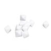 30pcs 8 Sided DIY White Plastic Dices for Board Games Teaching Multifunctional with No Worry About Running Out Educational Toys