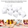 30pcs 8 Sided DIY White Plastic Dices for Board Games Teaching Multifunctional with No Worry About Running Out Educational Toys view 3