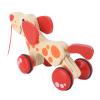 Push Pull Toy Puppy Pull Walk Along Wooden Hound Dog Walk Long Puppy Wooden Pull Toy for Toddlers (Type 1) view 3