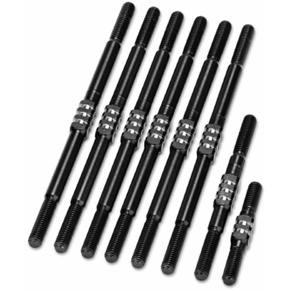 JCO2828-2 JConcepts Team Associated RC10T Fin Titanium Turnbuckles (Black) (8)